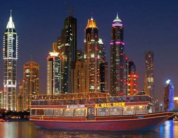 Dhow Cruise Dubai Marina Dinner